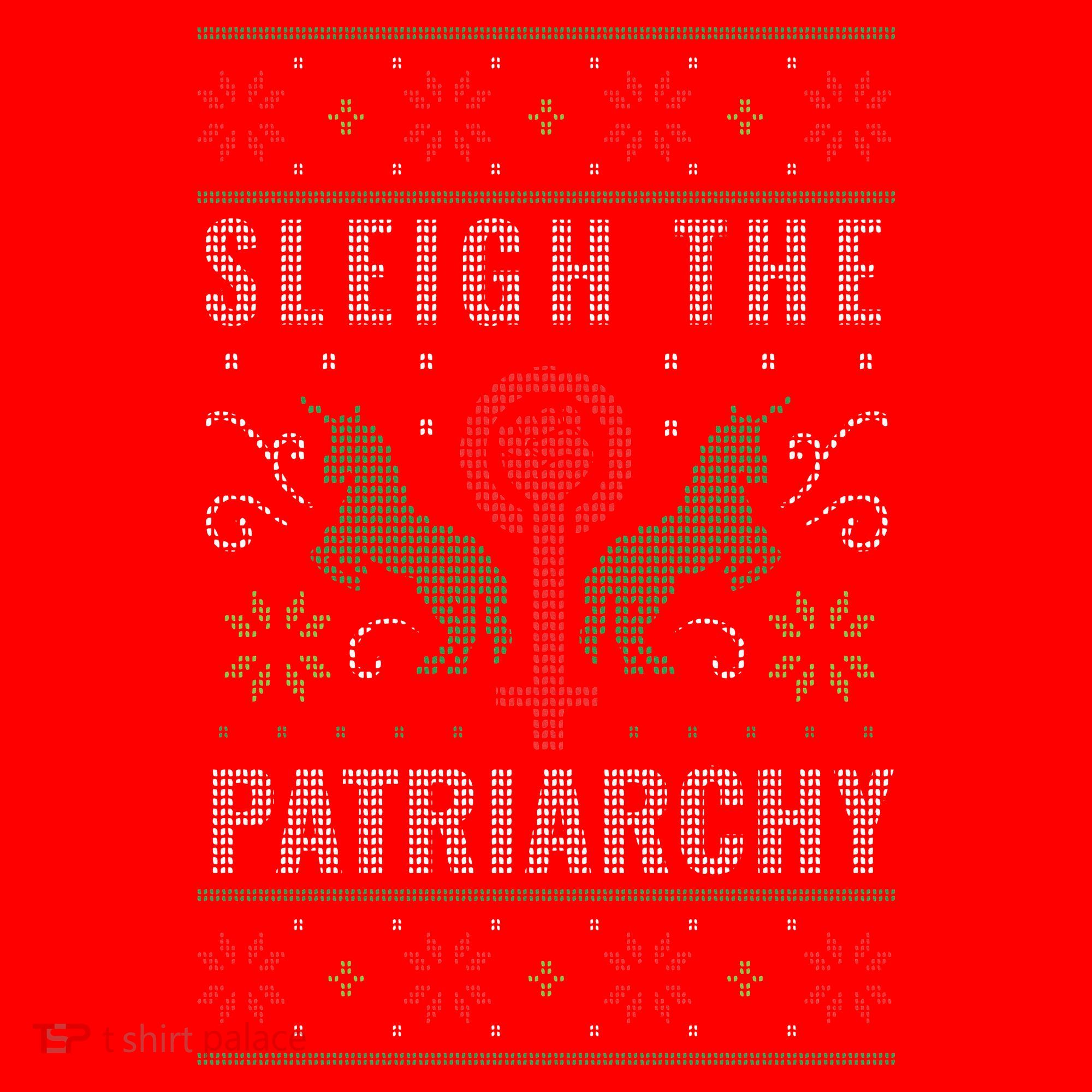 Sleigh the Patriarchy Feminist Santa Hat