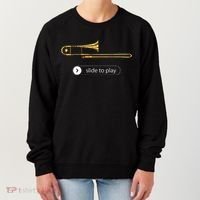 Slide To Play Funny Trombone Women's Sweatshirt thumb 0