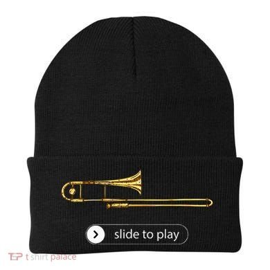 Slide To Play Funny Trombone Beanie