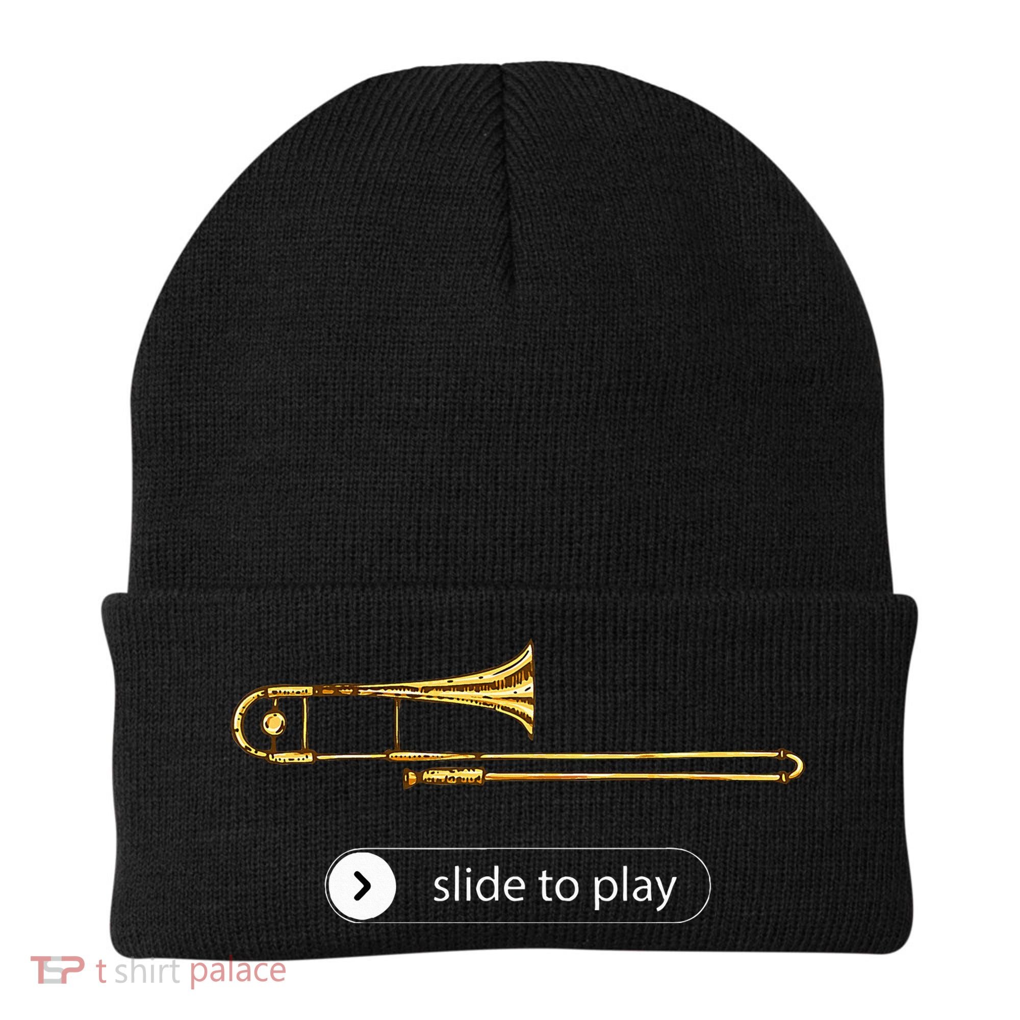 Slide To Play Funny Trombone Beanie
