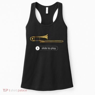 Slide To Play Funny Trombone Women's Tank Top