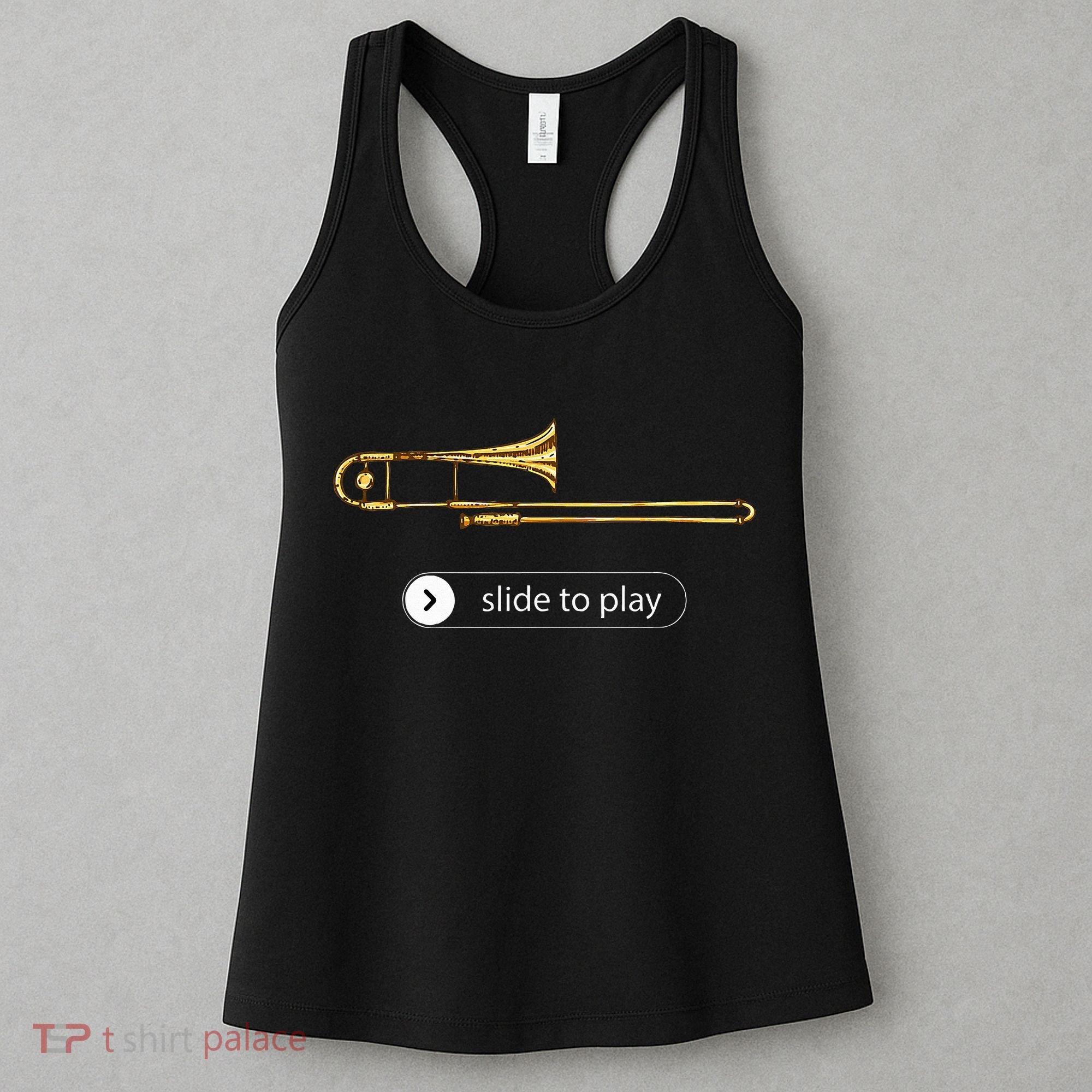 Slide To Play Funny Trombone Women's Tank Top