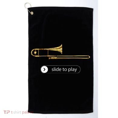 Slide To Play Funny Trombone Golf Towel