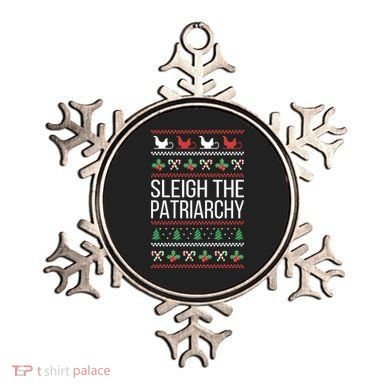 Sleigh The Patriarchy Feminist Christmas Lover Cute Gift Ornament