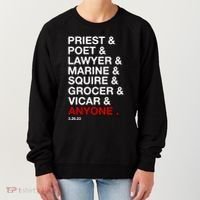 Sweeney Todd Priest Poet Lawyer Marine Squire Grocer Vicar Anyone Women's Sweatshirt thumb 0