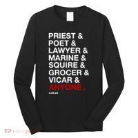 Sweeney Todd Priest Poet Lawyer Marine Squire Grocer Vicar Anyone Long Sleeve Shirt thumb 0