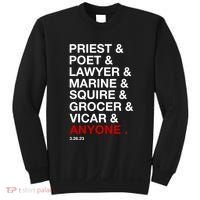 Sweeney Todd Priest Poet Lawyer Marine Squire Grocer Vicar Anyone Sweatshirt thumb 0