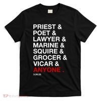 Sweeney Todd Priest Poet Lawyer Marine Squire Grocer Vicar Anyone T-Shirt thumb 0