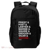 Sweeney Todd Priest Poet Lawyer Marine Squire Grocer Vicar Anyone Backpack thumb 0