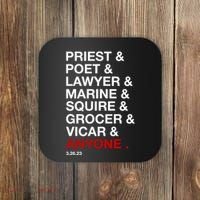 Sweeney Todd Priest Poet Lawyer Marine Squire Grocer Vicar Anyone Coaster thumb 0