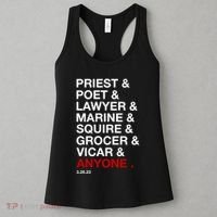 Sweeney Todd Priest Poet Lawyer Marine Squire Grocer Vicar Anyone Women's Tank Top thumb 3