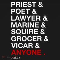Sweeney Todd Priest Poet Lawyer Marine Squire Grocer Vicar Anyone Women's Tank Top thumb 5