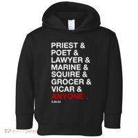 Sweeney Todd Priest Poet Lawyer Marine Squire Grocer Vicar Anyone Toddler Hoodie thumb 0