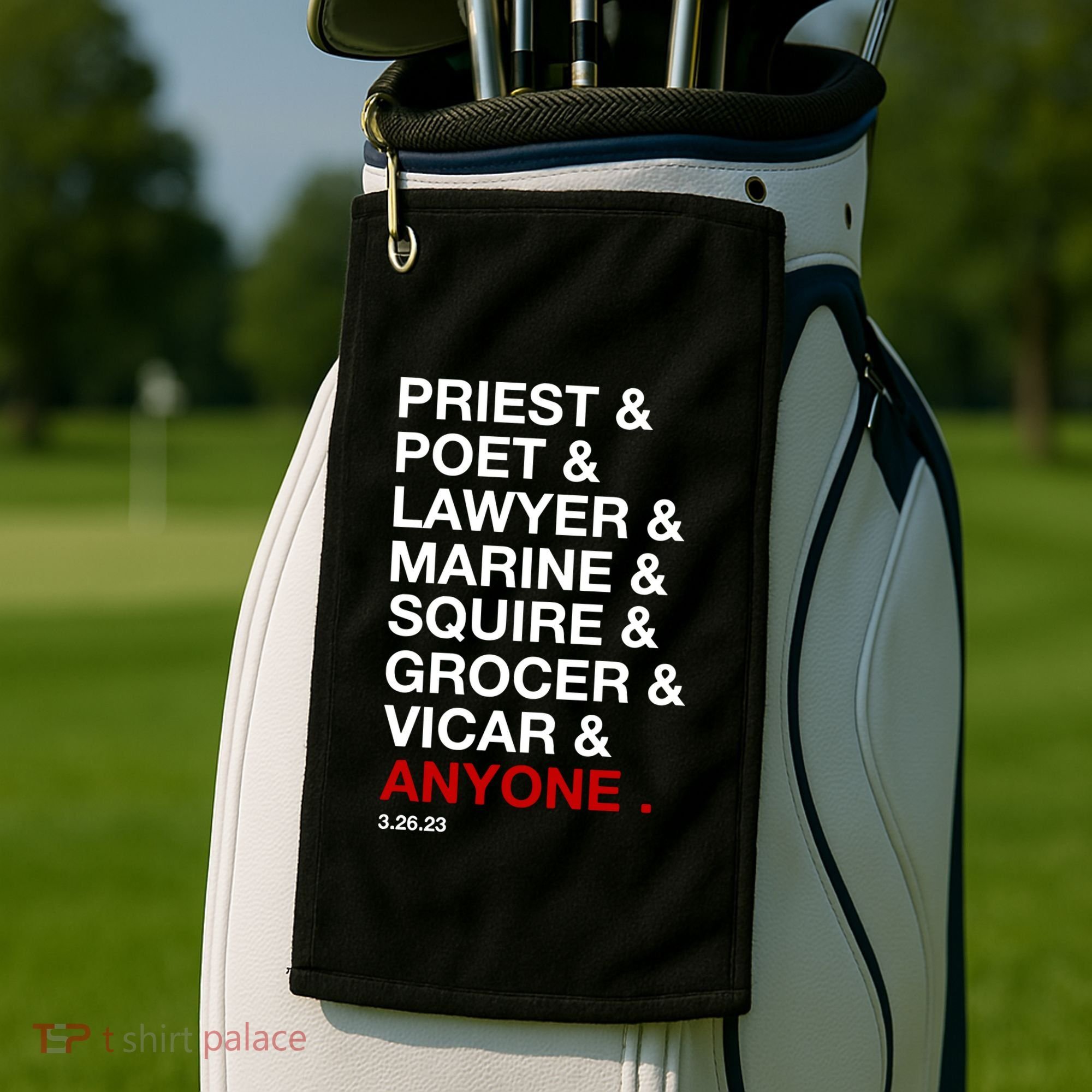 Sweeney Todd Priest Poet Lawyer Marine Squire Grocer Vicar Anyone Golf Towel
