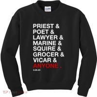 Sweeney Todd Priest Poet Lawyer Marine Squire Grocer Vicar Anyone Kids Sweatshirt thumb 0