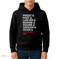Sweeney Todd Priest Poet Lawyer Marine Squire Grocer Vicar Anyone Kids Hoodie thumb 4