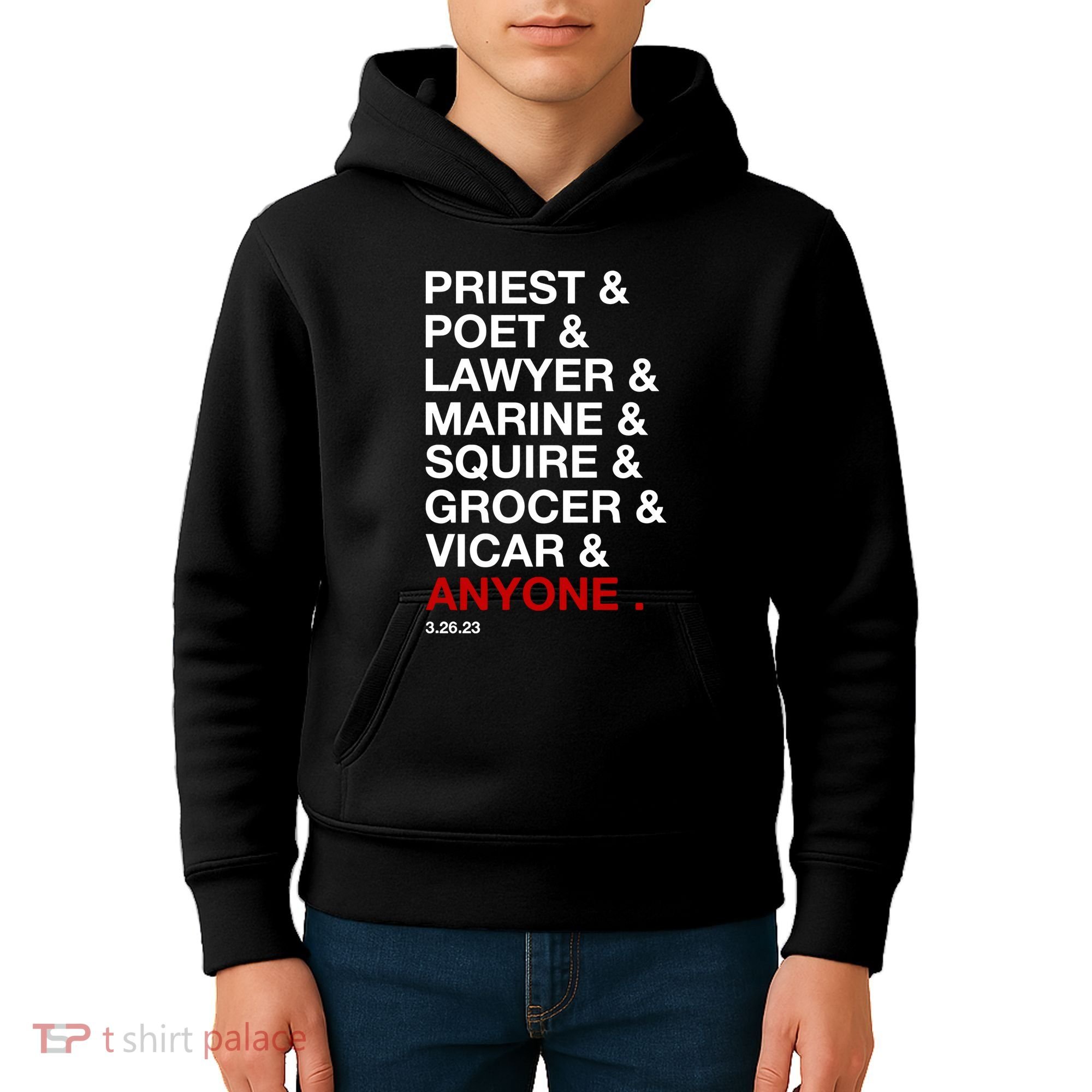 Sweeney Todd Priest Poet Lawyer Marine Squire Grocer Vicar Anyone Kids Hoodie