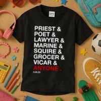 Sweeney Todd Priest Poet Lawyer Marine Squire Grocer Vicar Anyone Kids T-Shirt thumb 3
