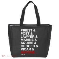 Sweeney Todd Priest Poet Lawyer Marine Squire Grocer Vicar Anyone Tote Bag thumb 0