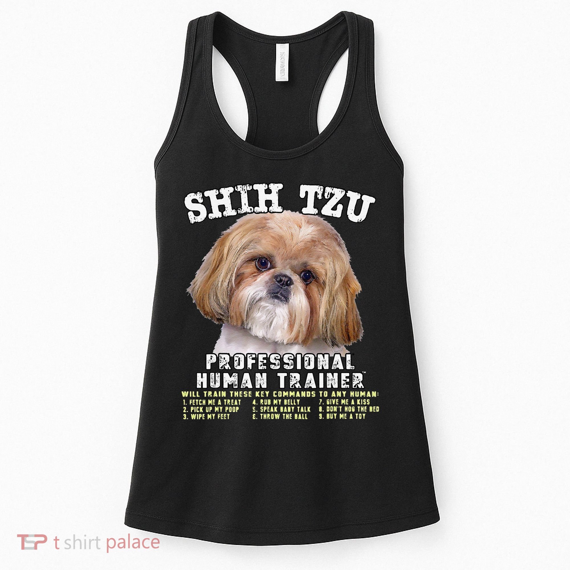 Shih Tzu Professional Human Trainer Cute Dog Women's Tank Top
