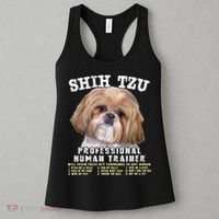 Shih Tzu Professional Human Trainer Cute Dog Women's Tank Top thumb 3