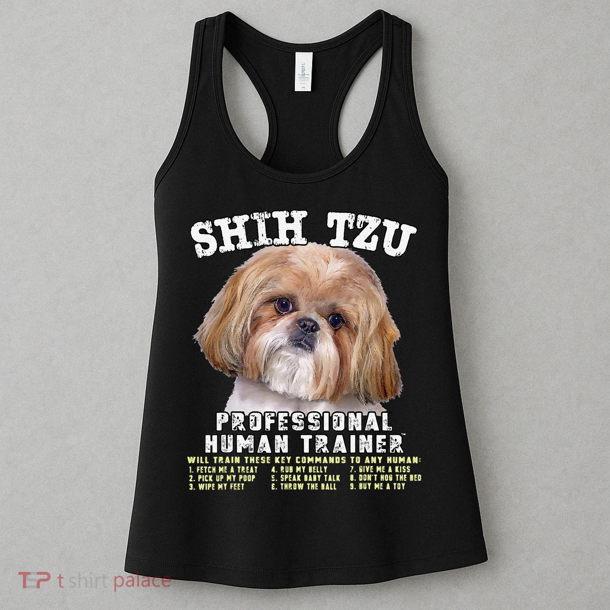 Shih Tzu Professional Human Trainer Cute Dog Women's Tank Top