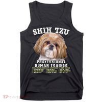 Shih Tzu Professional Human Trainer Cute Dog Tank Top thumb 0