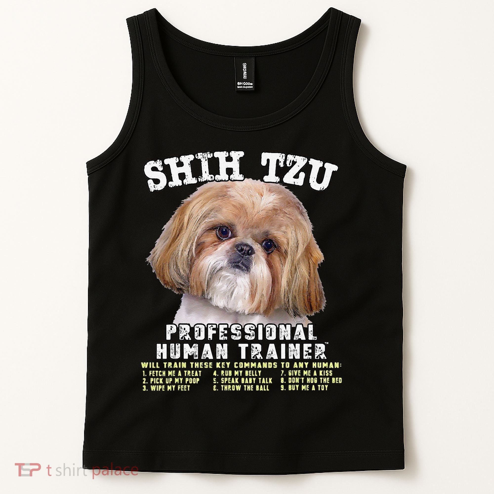 Shih Tzu Professional Human Trainer Cute Dog Tank Top