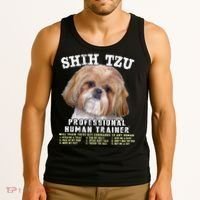 Shih Tzu Professional Human Trainer Cute Dog Tank Top thumb 3