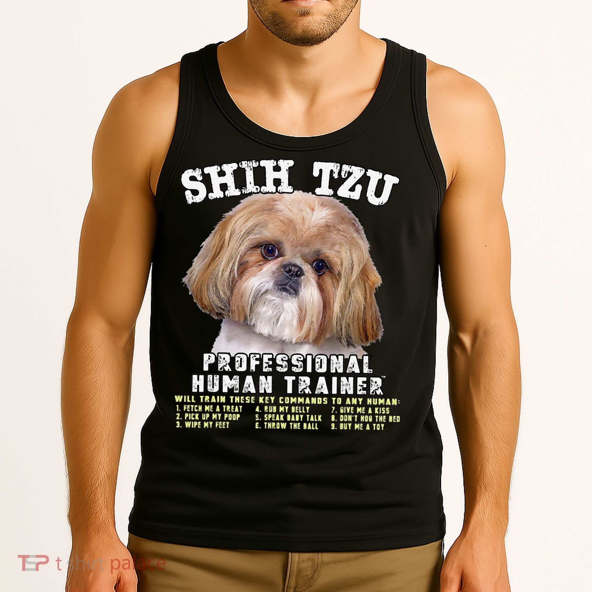 Shih Tzu Professional Human Trainer Cute Dog Tank Top