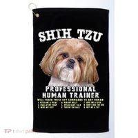 Shih Tzu Professional Human Trainer Cute Dog Golf Towel thumb 0