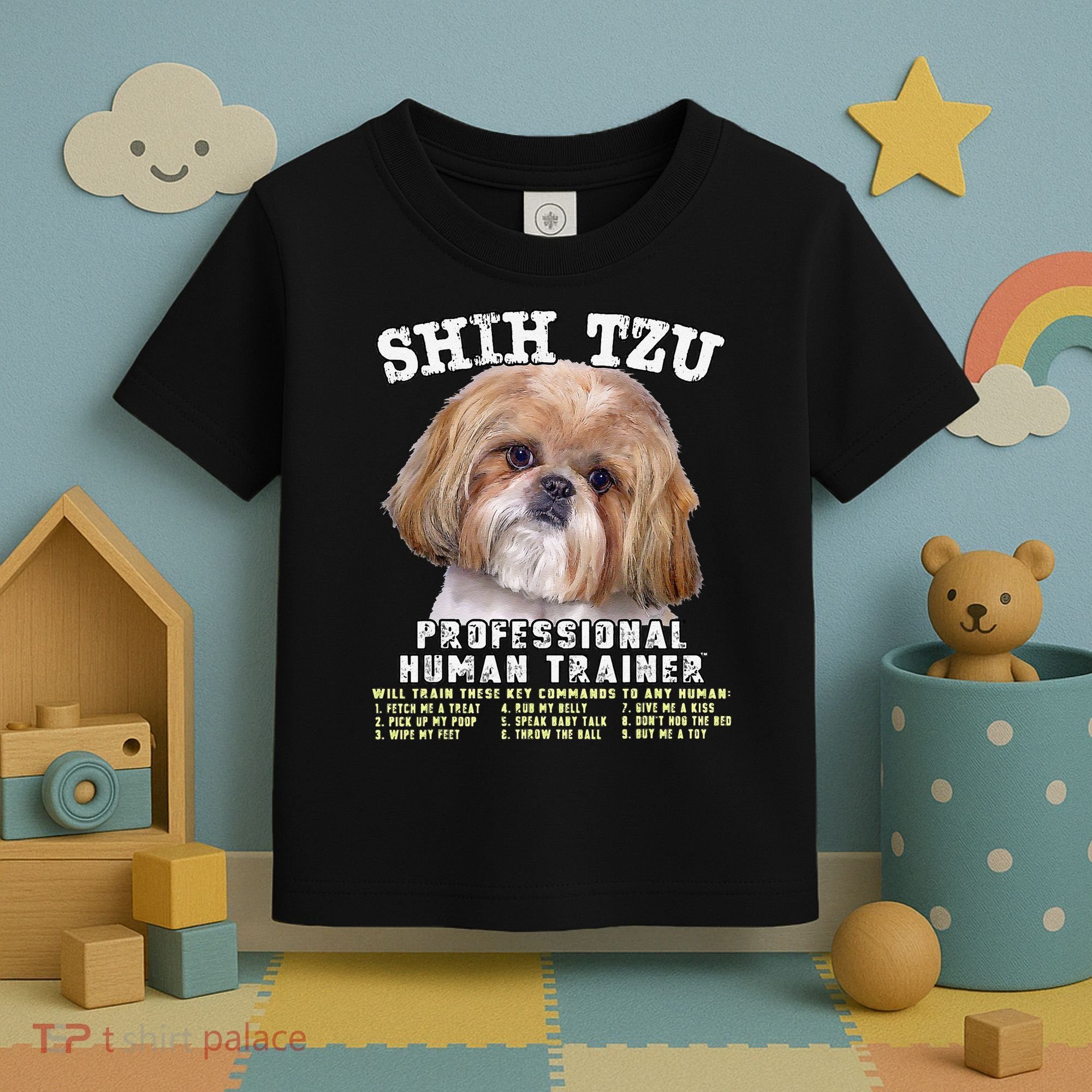 Shih Tzu Professional Human Trainer Cute Dog Toddler T-Shirt