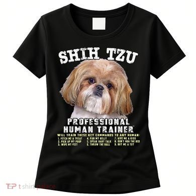 Shih Tzu Professional Human Trainer Cute Dog Women's T-Shirt