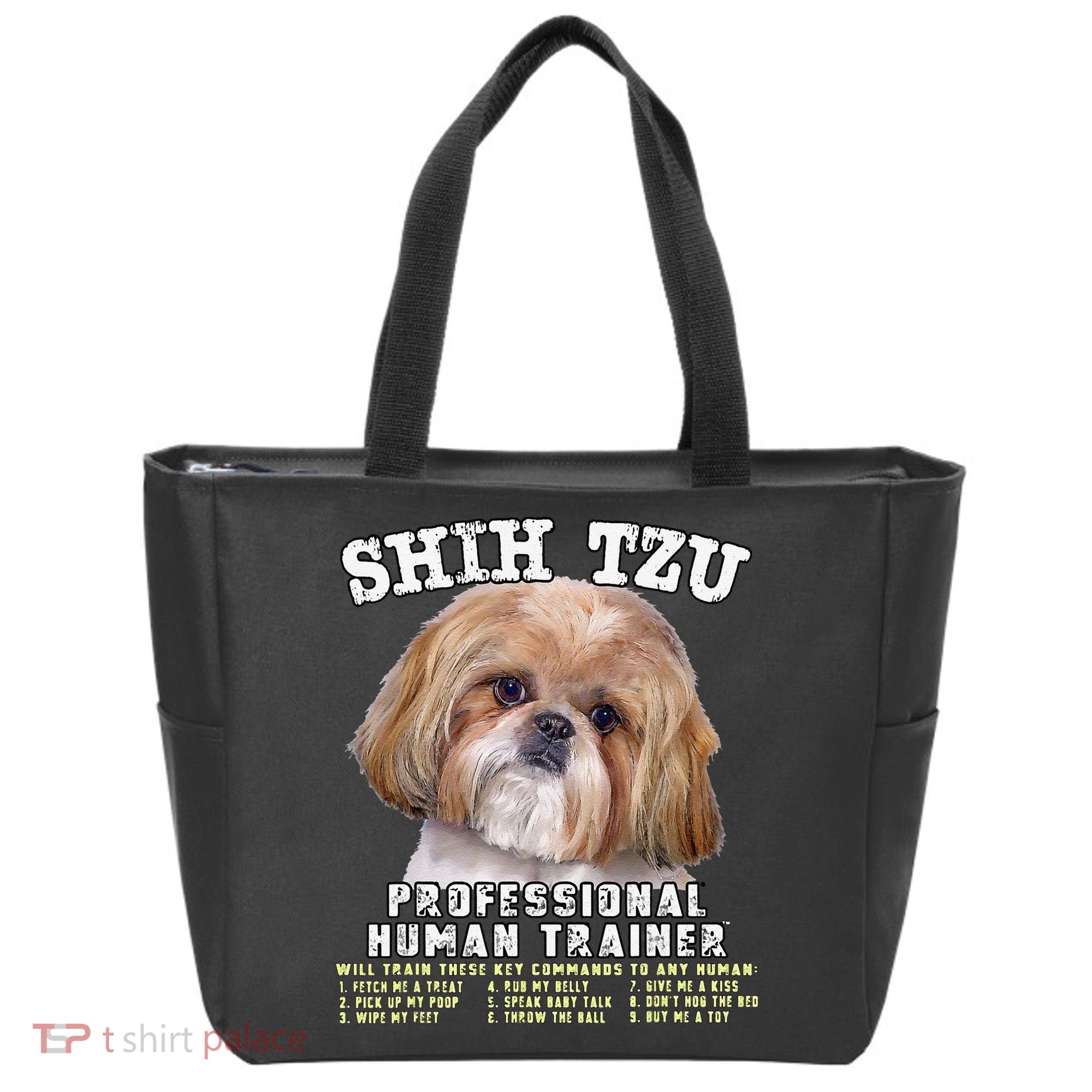 Shih Tzu Professional Human Trainer Cute Dog Tote Bag