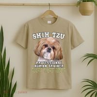 Shih Tzu Professional Human Trainer Cute Dog T-Shirt thumb 2