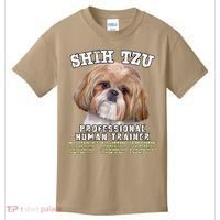 Shih Tzu Professional Human Trainer Cute Dog Kids T-Shirt thumb 0