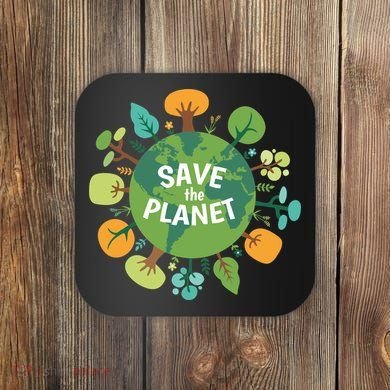 Save The Planet Earth Day Nature Coaster