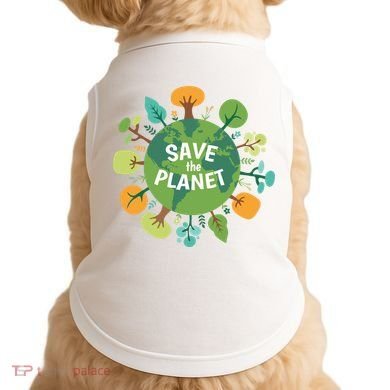 Save The Planet Earth Day Nature Doggie Tank