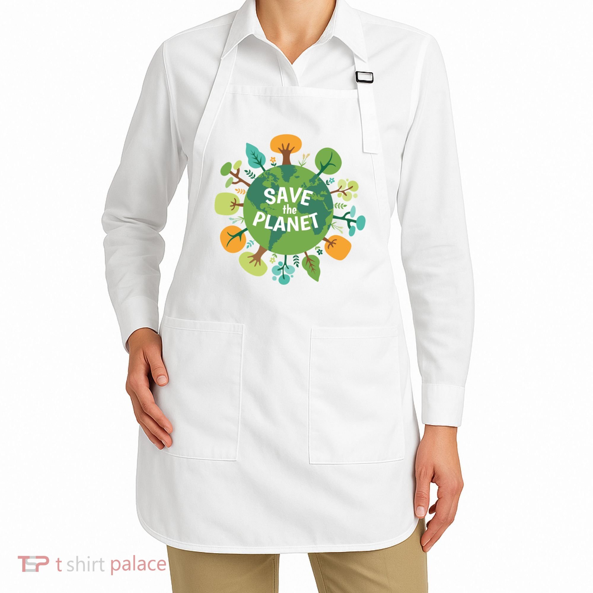 Save The Planet Earth Day Nature Apron