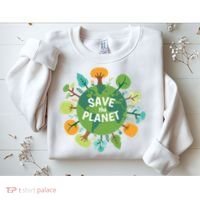 Save The Planet Earth Day Nature Sweatshirt thumb 2