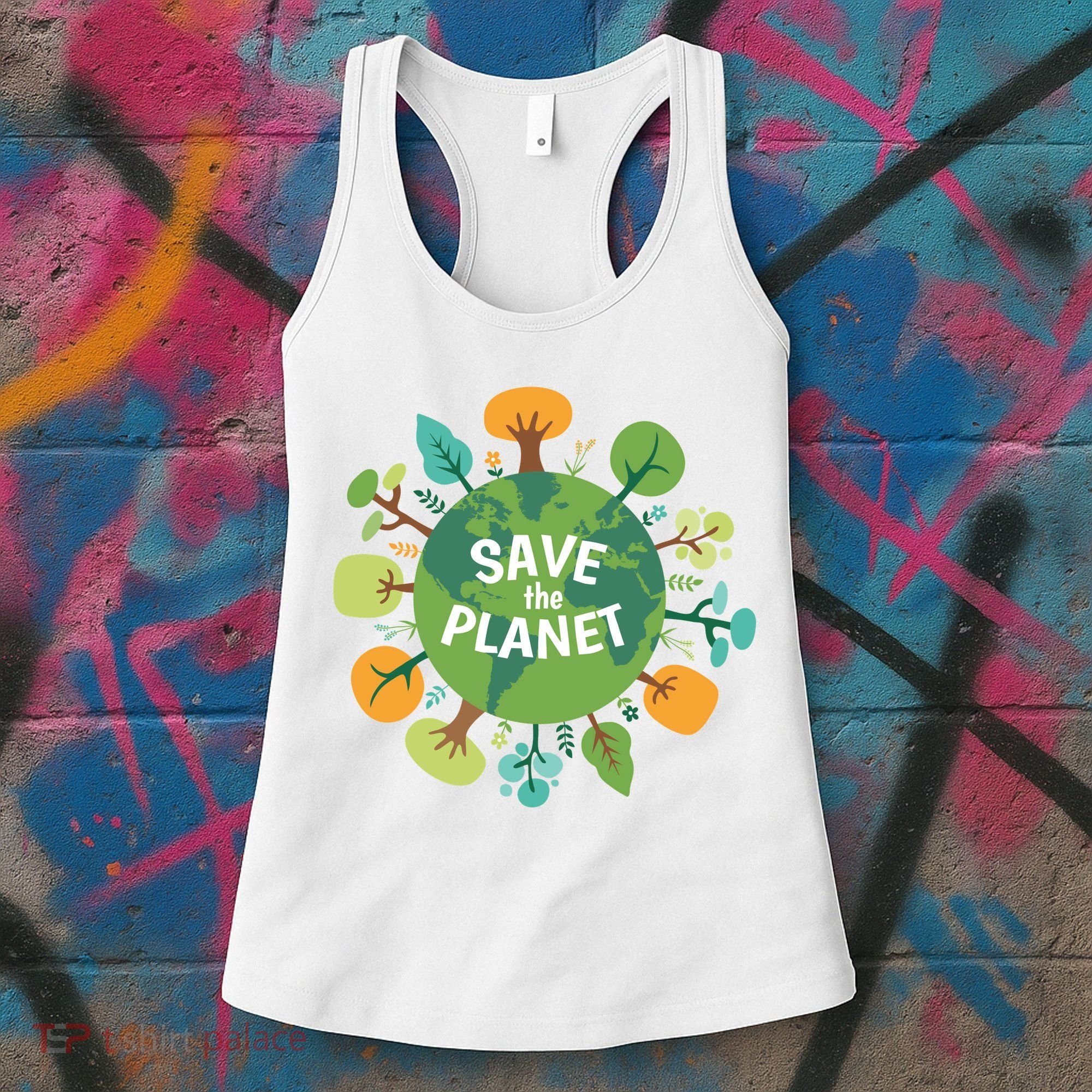 Save The Planet Earth Day Nature Women's Tank Top