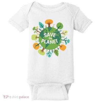 Save The Planet Earth Day Nature Baby Bodysuit