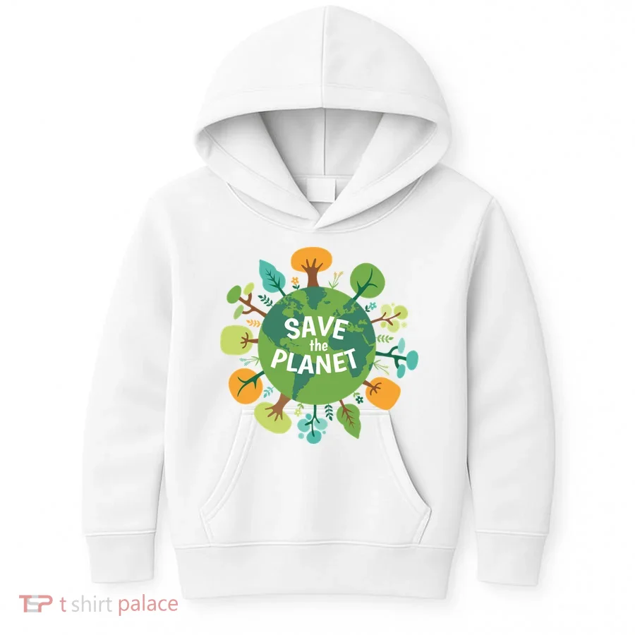 Save The Planet Earth Day Nature Kids Hoodie
