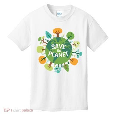 Save The Planet Earth Day Nature Kids T-Shirt