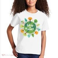 Save The Planet Earth Day Nature Kids T-Shirt thumb 2
