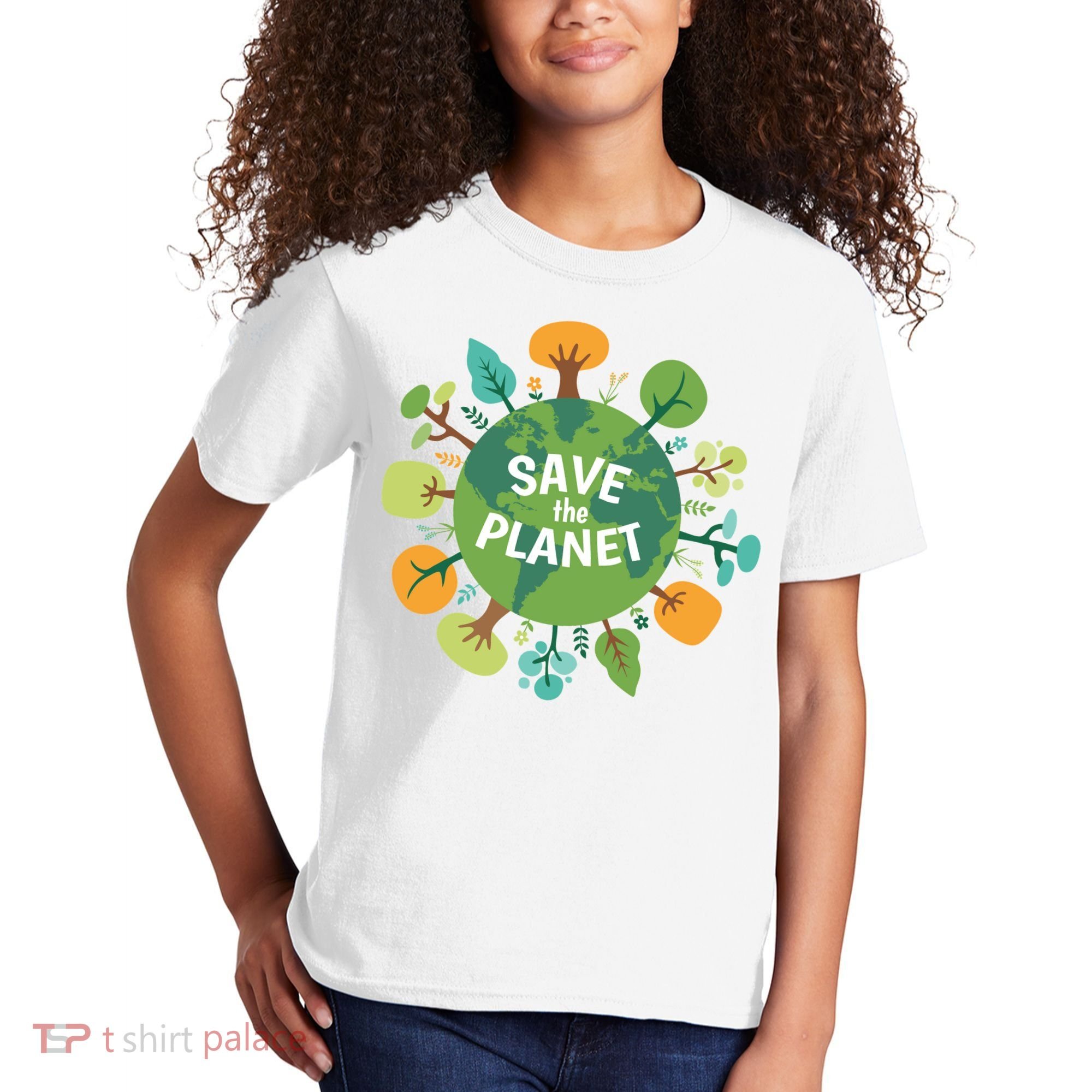 Save The Planet Earth Day Nature Kids T-Shirt