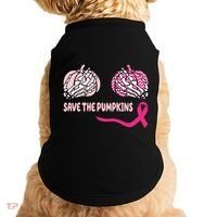 Save The Pumpkins Breast Cancer Awareness Ribbon Doggie Tank thumb 0