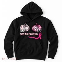 Save The Pumpkins Breast Cancer Awareness Ribbon Hoodie thumb 0