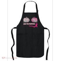 Save The Pumpkins Breast Cancer Awareness Ribbon Apron thumb 0