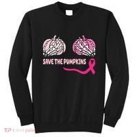 Save The Pumpkins Breast Cancer Awareness Ribbon Sweatshirt thumb 0